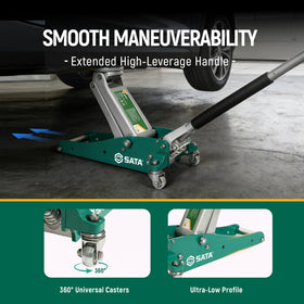 SATA jack at full 14 inch height demonstrating useful range for maintenance tasks