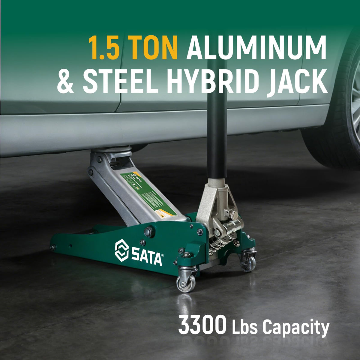 SATA jack in a garage setting conveying professional-grade reliability for DIYers