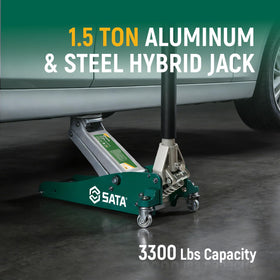 SATA jack in a garage setting conveying professional-grade reliability for DIYers