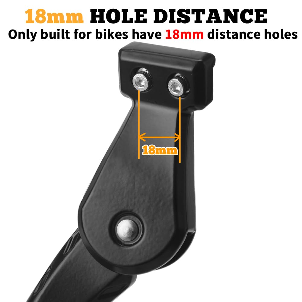 Sataway kickstand wide anti-slip foot providing stable grip on gravel