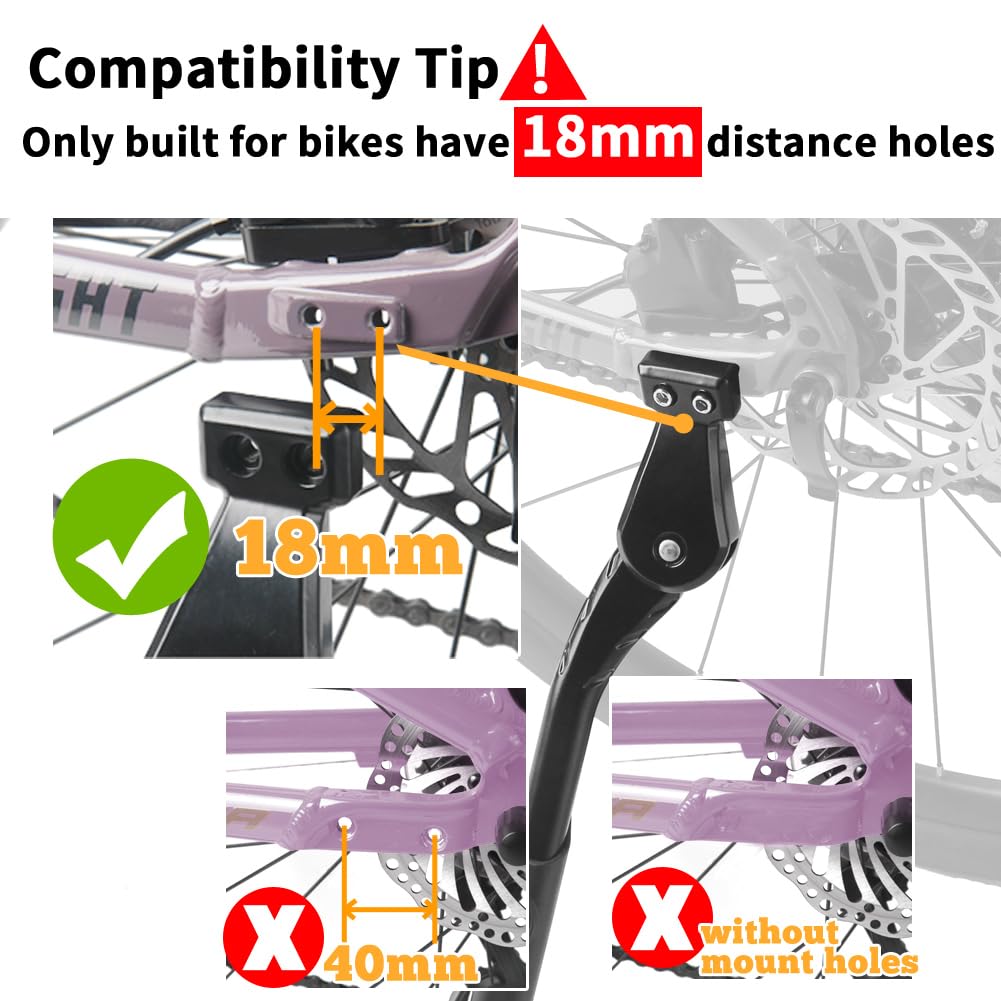 Sataway kickstand close-up of adjustment screw for customizing parking lean