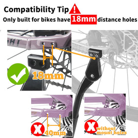 Sataway kickstand close-up of adjustment screw for customizing parking lean