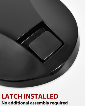 SAUTVS latch close-up highlighting secure preinstalled mechanism benefit