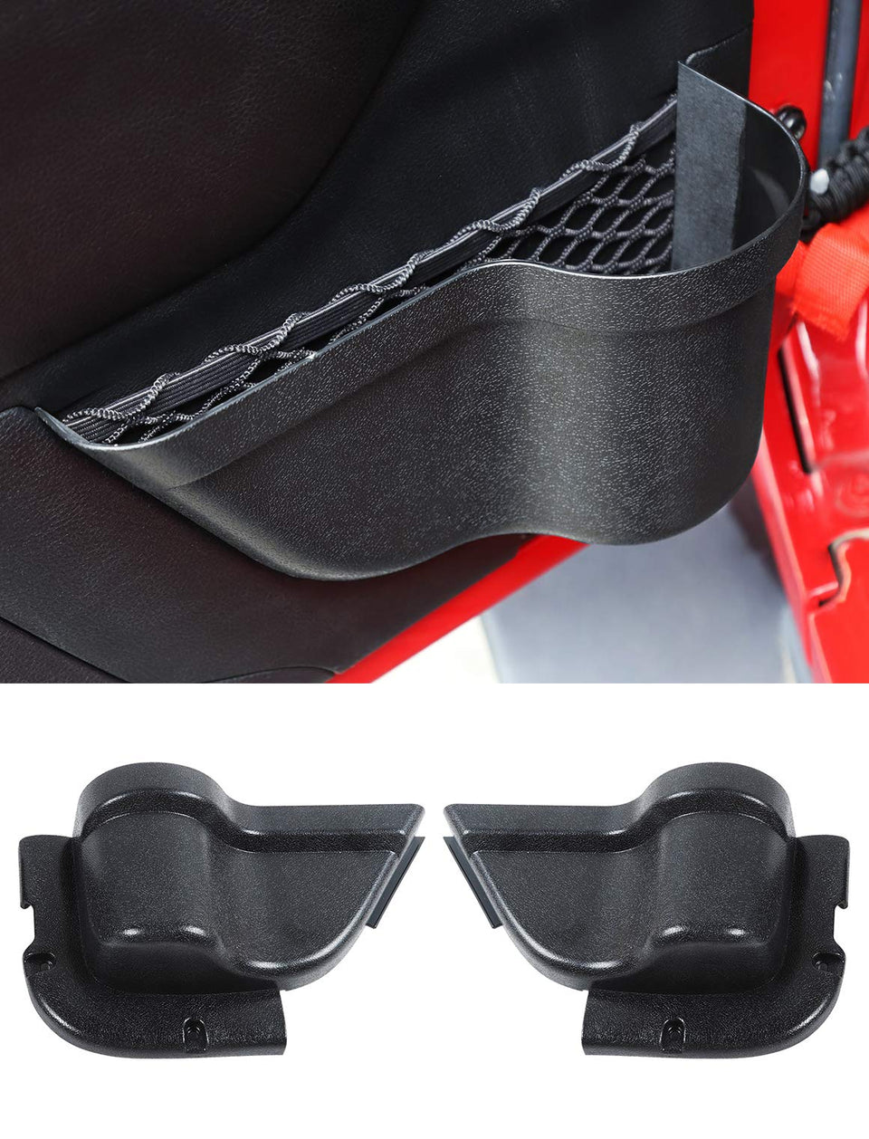 Savadicar front door pocket packaging showing two-piece set and screws for quick identification and readiness