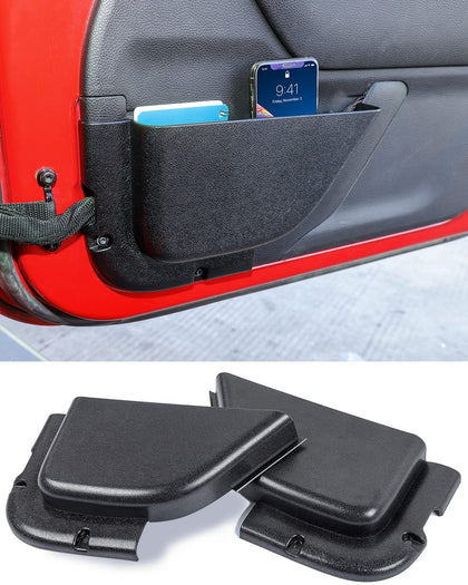 Savadicar front door pocket front view showing clean storage and durability