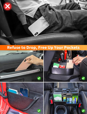 Savadicar installed in Jeep Wrangler JK console offering tidy, quick-access storage