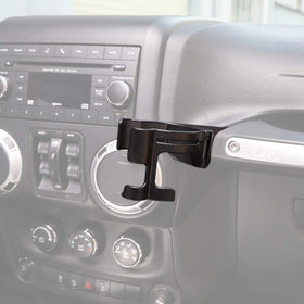 Savadicar lifestyle shot inside Jeep showing organized cabin and easy reach