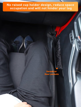 Savadicar in Jeep interior lifestyle shot showing organized cabin and practical use