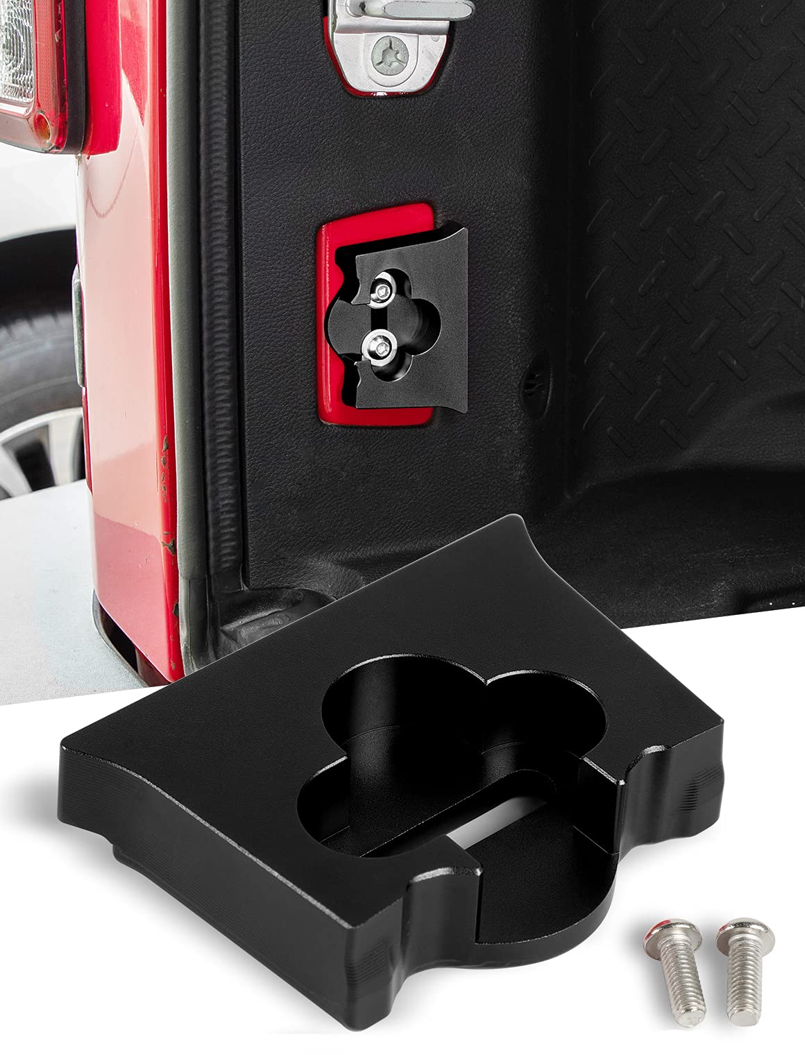 Savadicar tailgate limiter front view showing fit and benefit of improved alignment