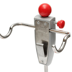 SAVEMORE4U18 mounted on a car steering wheel to stabilize during alignment