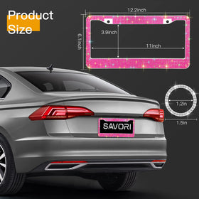 SAVORI night reflective sparkle showing rhinestones catching headlights for visibility