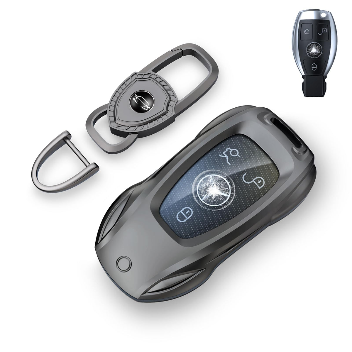 saxsion front packaging showing classic black shell and branding for premium protection