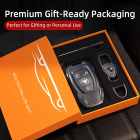 saxsion lifestyle image on car center console conveying stylish, durable protection
