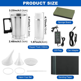 Saycker power cables and accessories display offering both wall and car cigarette-lighter power options