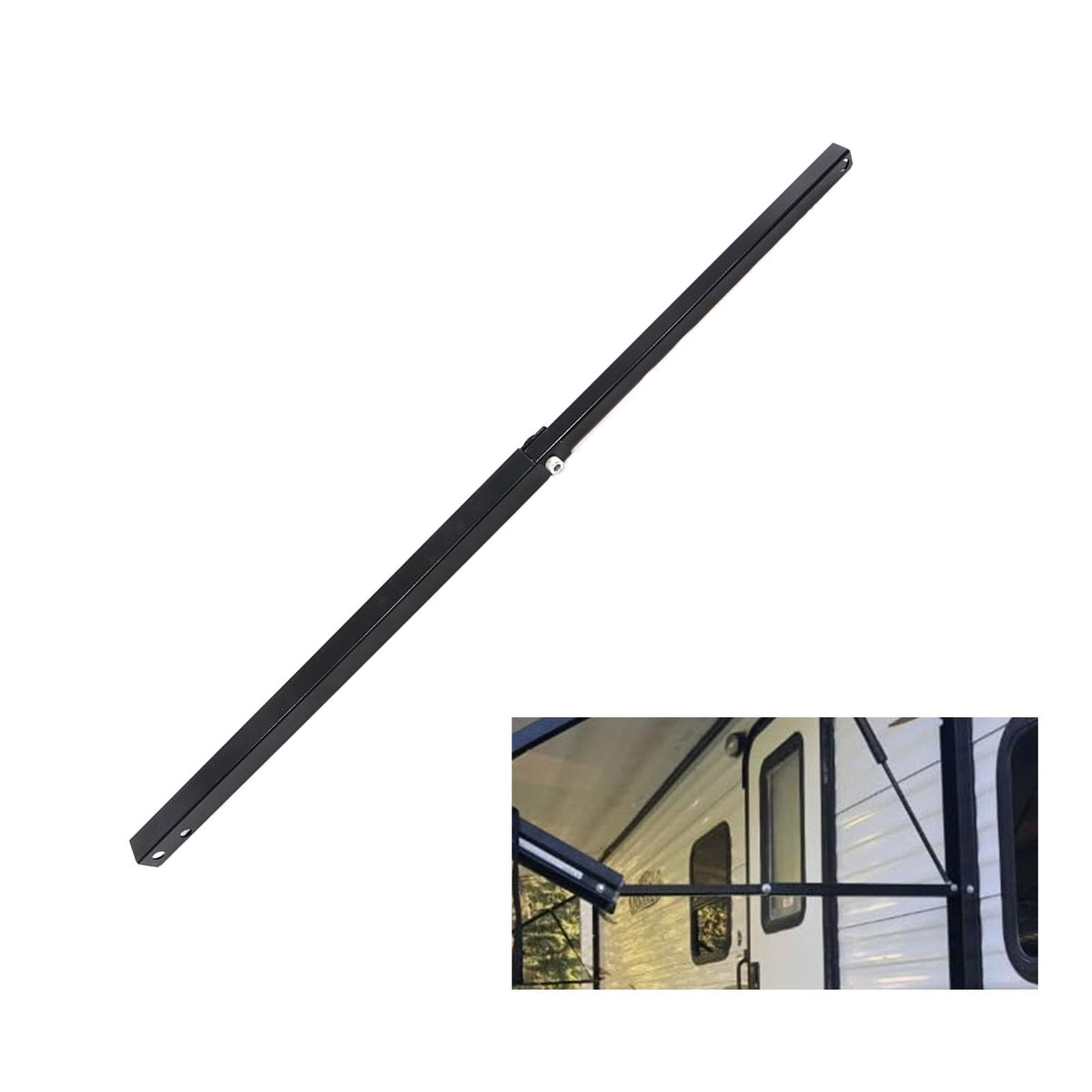 SAYMA front view of replacement awning arm showing fit and finish, durable replacement