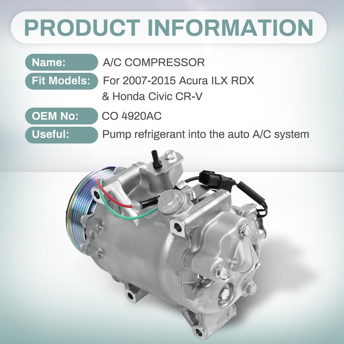 SAYNO compressor installed in engine bay demonstrating direct-fit replacement benefit