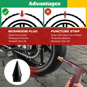 SBGGRL plug insertion action on tire showing quick emergency repair