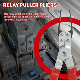 SBGGRL relay puller shown removing relay to prevent housing damage