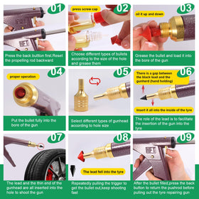 SBGGRL full tool layout showing all included pieces for roadside fixes