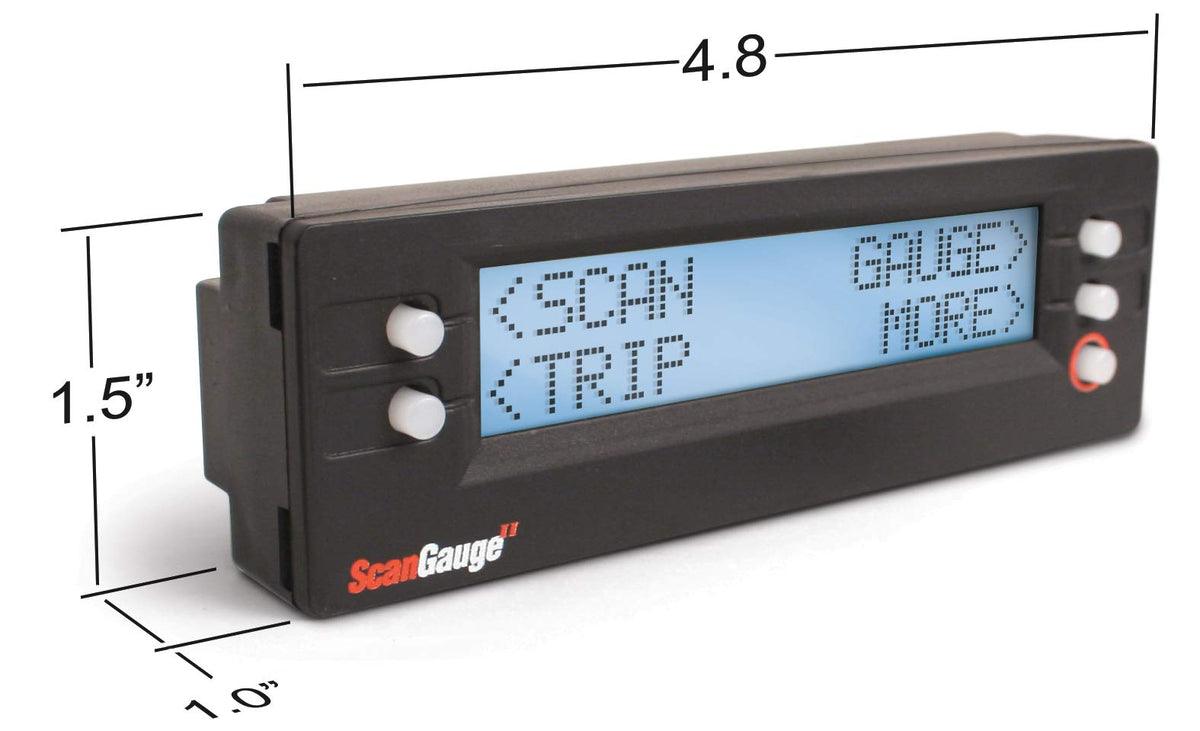 ScanGauge SG2 installed under dashboard demonstrating compact fit and unobtrusive placement
