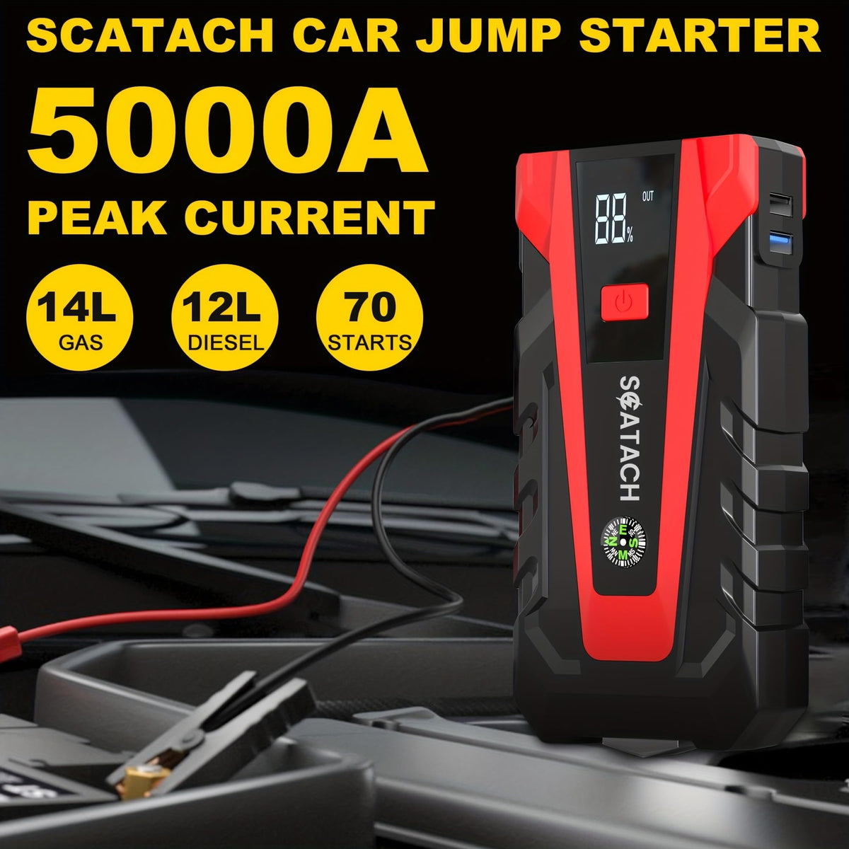 Scatach compact size in hand for easy portability