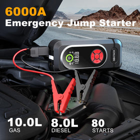 Scatach smart jumper cables and clamps attached, ensuring safe reliable starting