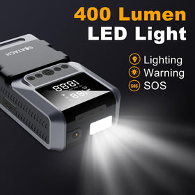 Scatach LED flashlight in strobe mode for visible roadside signaling and safety