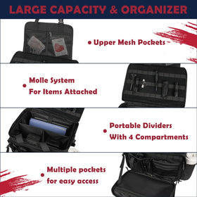 SCAVATA open main compartment displaying modular storage for gear