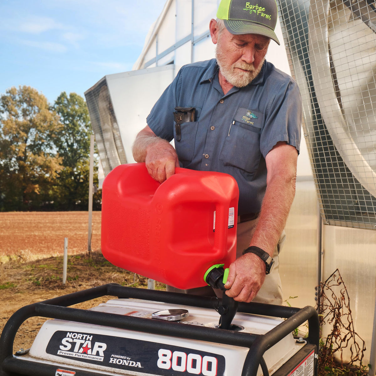 Scepter spout extender attached reaching a recessed tank for leak-free fill