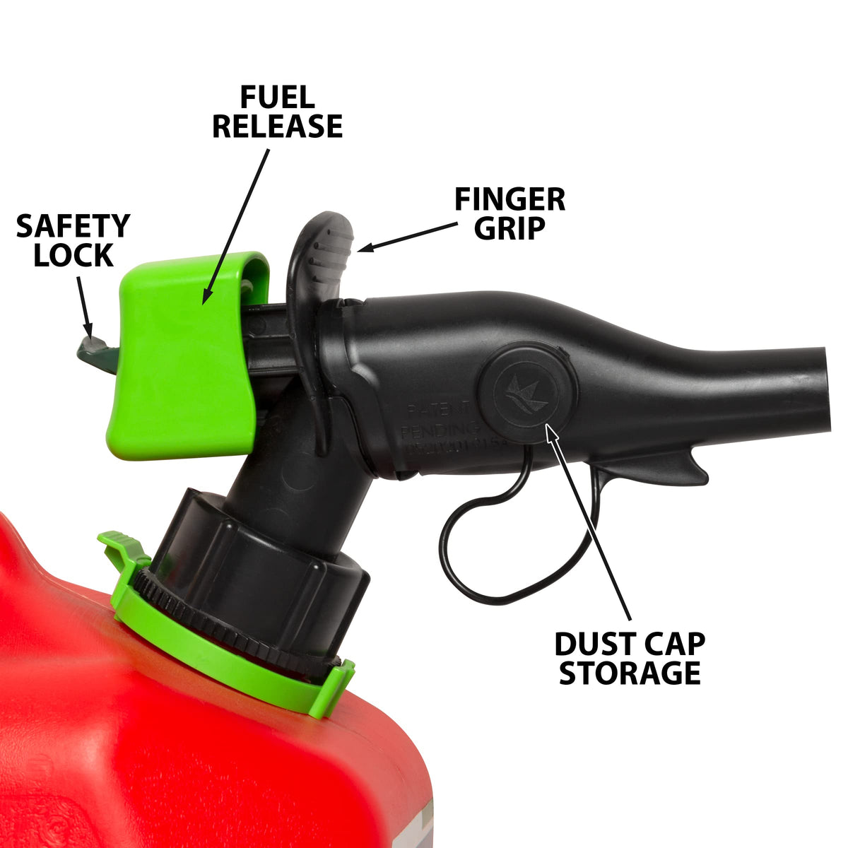Scepter flame mitigation device detail showing added safety against internal ignition