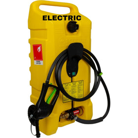 Scepter front view of yellow 14-gallon caddy showing portability and capacity