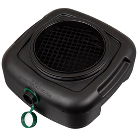 Scepter lid close-up showing screw-on closure for spill prevention benefit