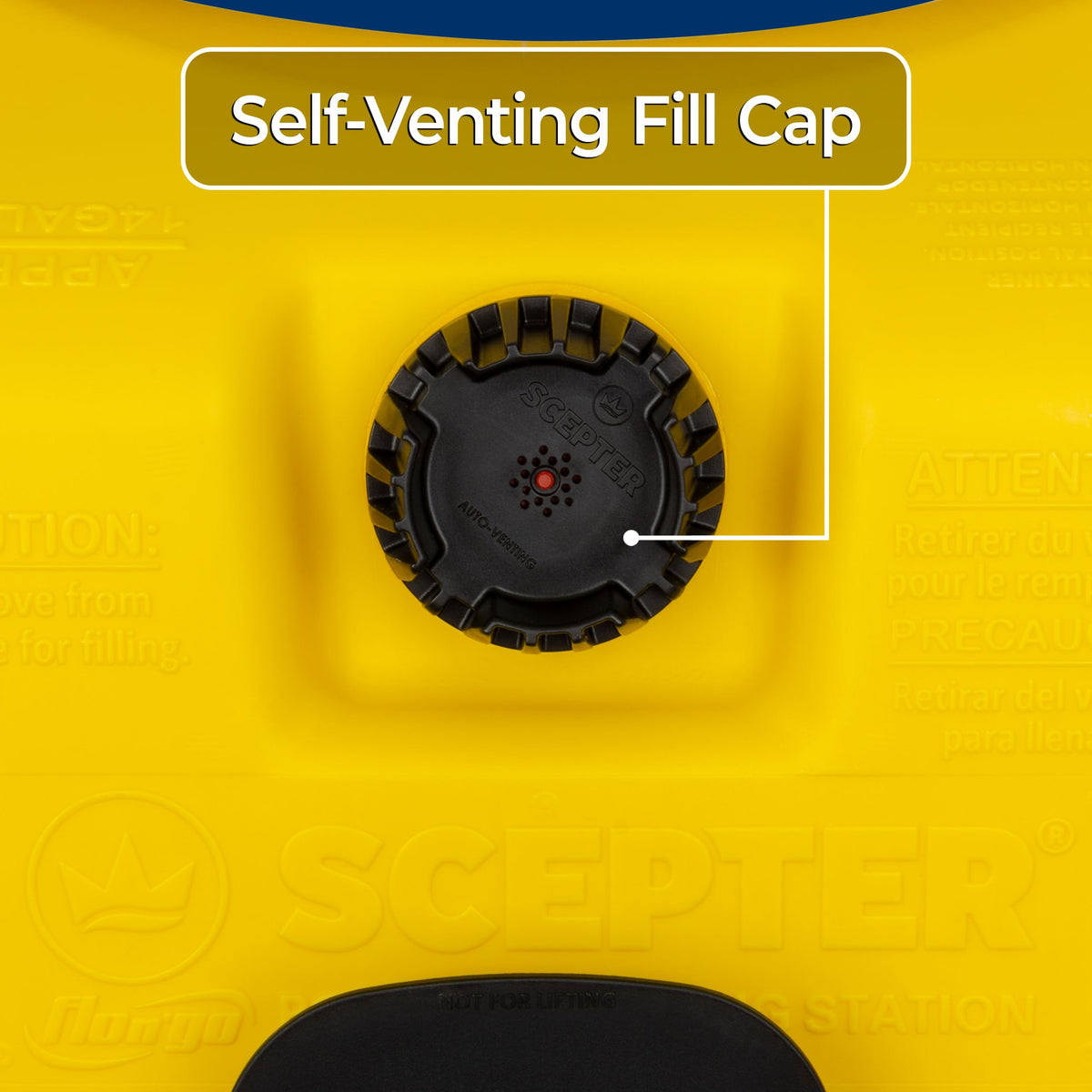 Scepter integrated side hanger storing hose and nozzle neatly for convenience