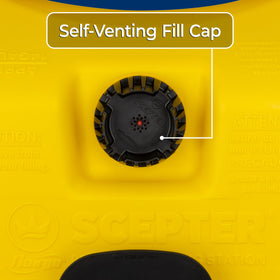 Scepter integrated side hanger storing hose and nozzle neatly for convenience
