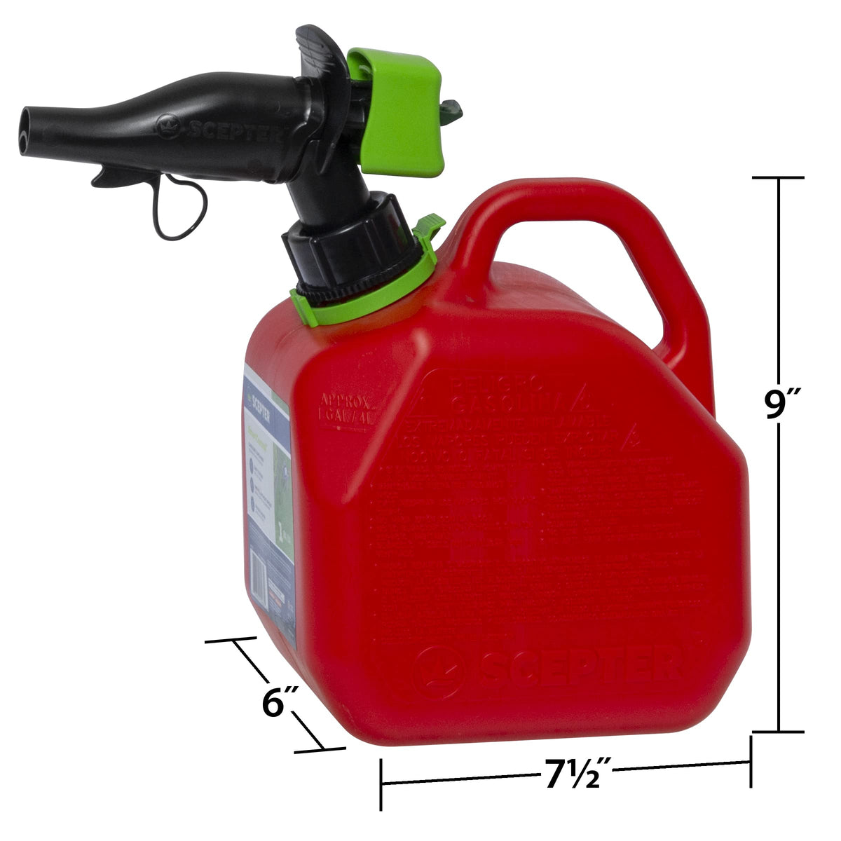 Scepter SmartControl spout close-up showing precise flow control for mess-free pours