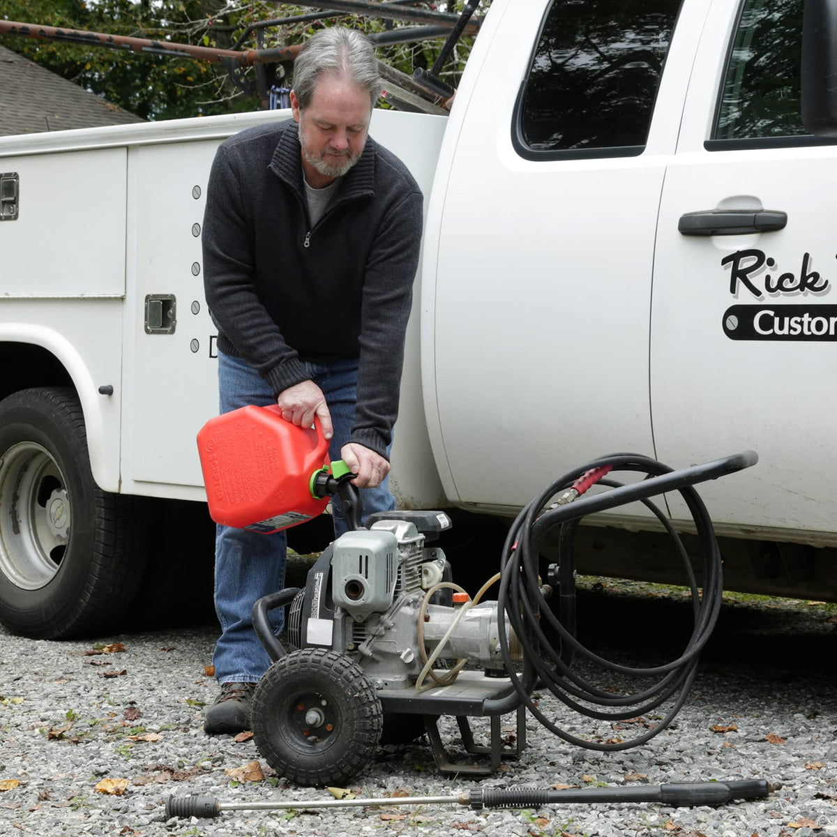 Scepter spout extender attached reaching recessed filler neck benefit: easier access