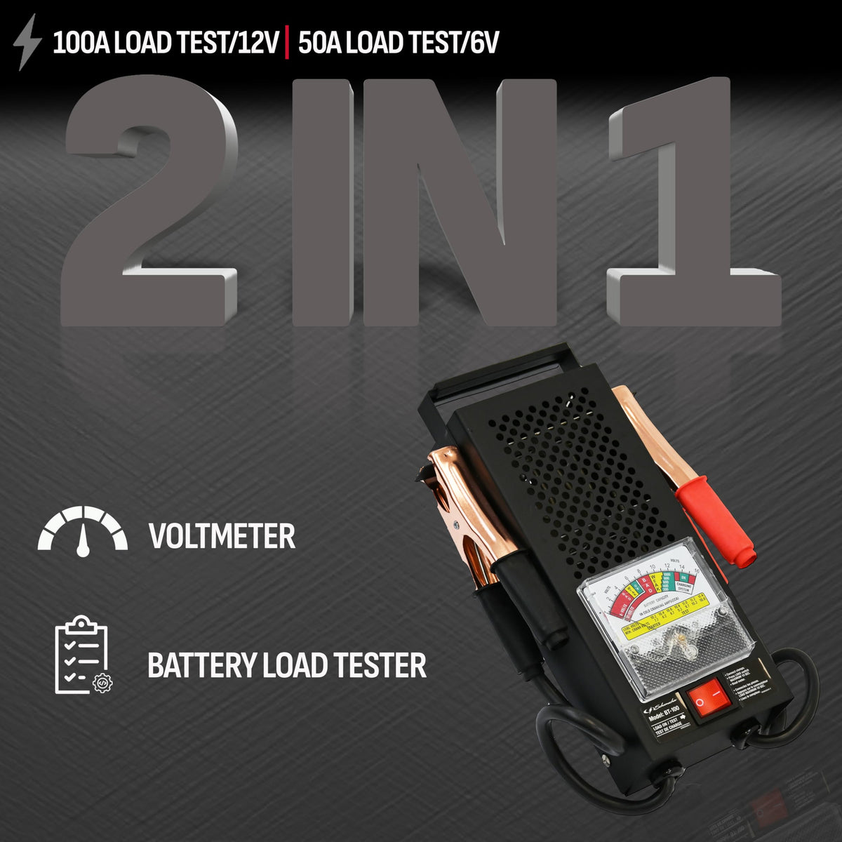 Schumacher BT-100 meter close-up highlighting readable analog display benefits
