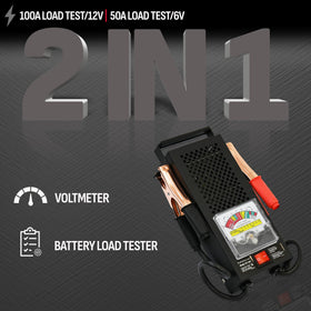 Schumacher BT-100 meter close-up highlighting readable analog display benefits