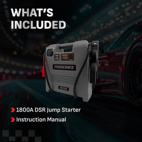 Schumacher DSR119 stored in vehicle trunk for emergency peace of mind