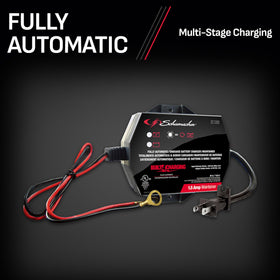 Schumacher SC1300 mounted in engine compartment enabling long-term battery care
