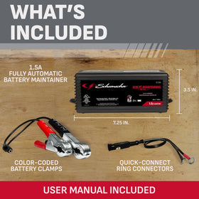 Schumacher desulfation indicator close-up demonstrating recovery mode to help restore battery life