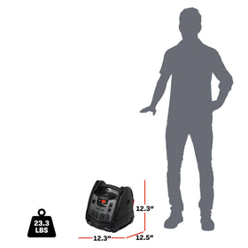 Schumacher SJ1332 inflator adapters and storage bag organized for easy transport