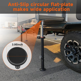Schumaho close-up of flat top non-slip pad protecting slide-out and improving grip
