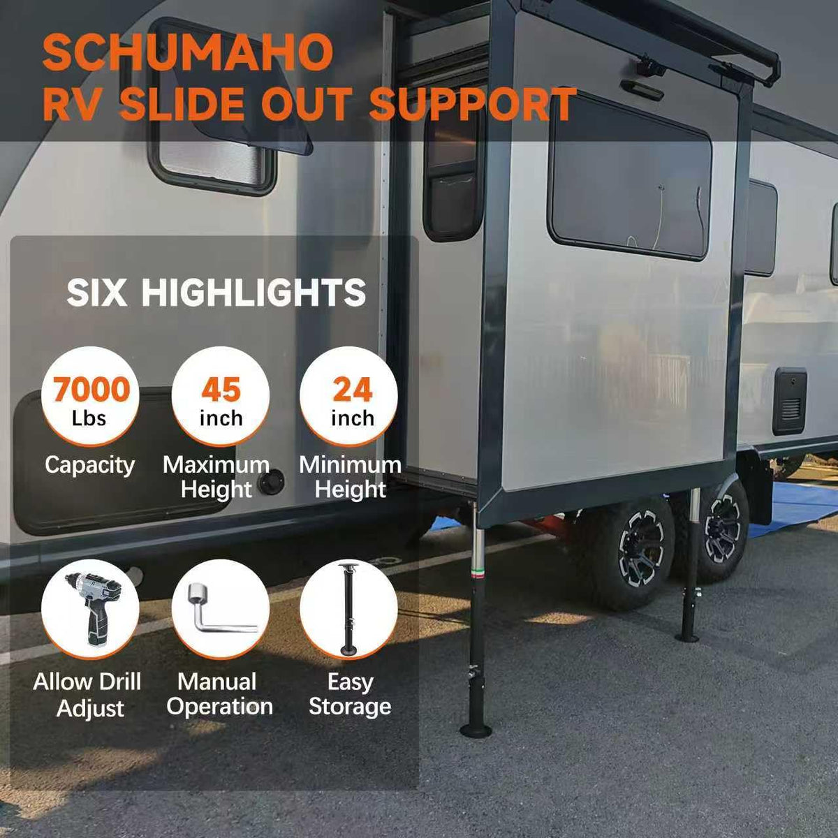 Schumaho detailed shot of pin-and-hole height adjustment offering secure locking