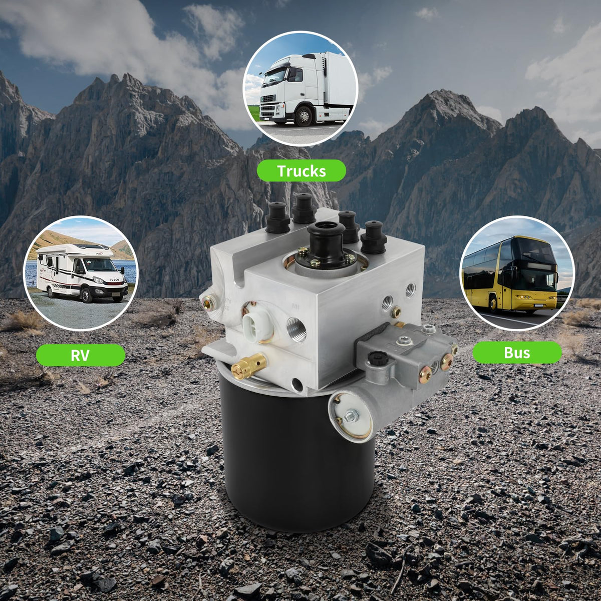 SCITOO cartridge in truck engine bay showing quick service and uptime benefit