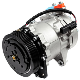 SCITOO front view of compressor showing mounting points and fitment benefit