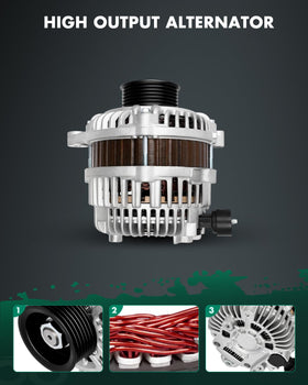 SCITOO alternator bearing detail illustrating tested durability and smooth rotation