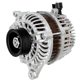 SCITOO alternator front view showing mounting points and fitment benefit