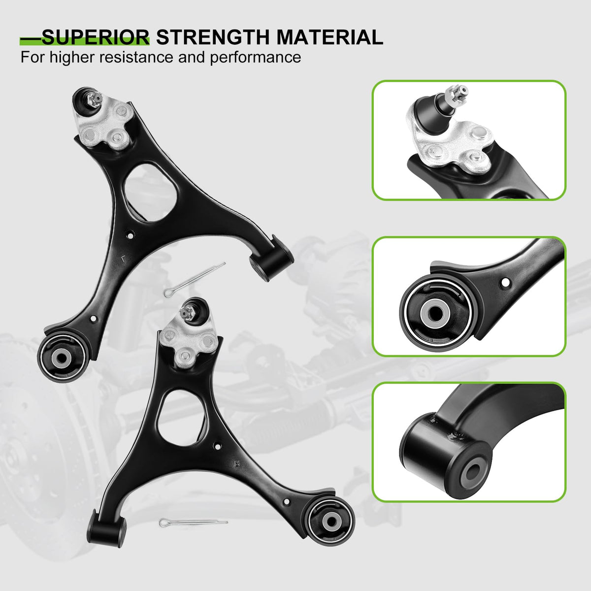 SCITOO ball joint detail highlighting sealed joint and long-lasting smooth steering
