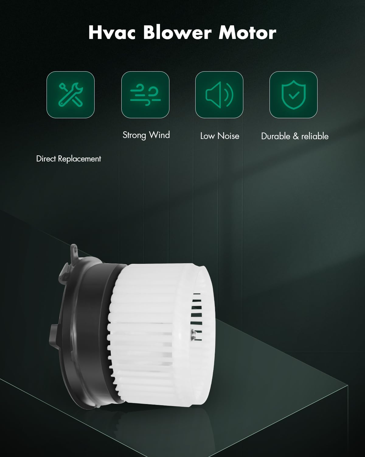 SCITOO fan cage close-up highlighting balanced blade design for quieter airflow